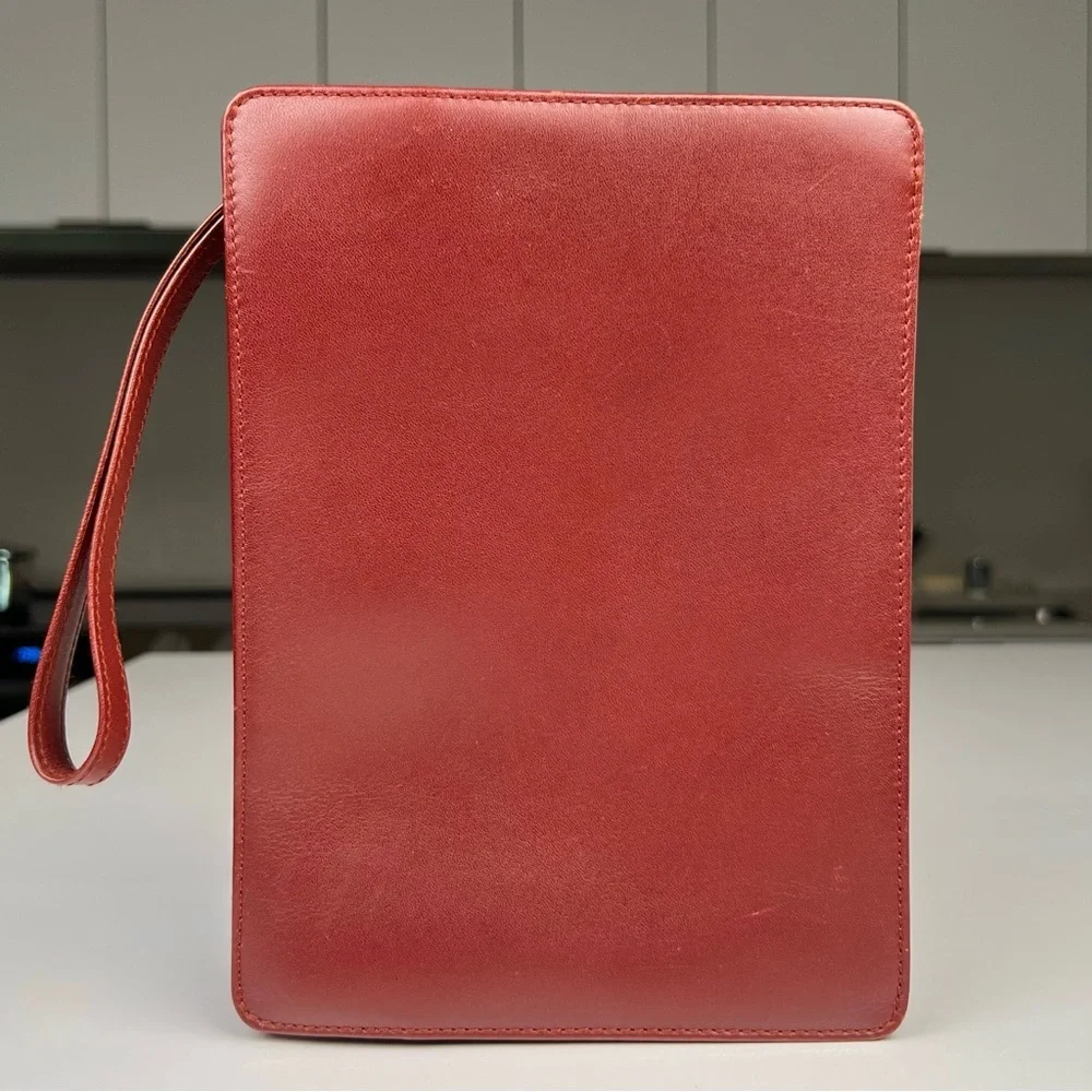 Cartier Must Line Clutch Bag Bordeaux Leather